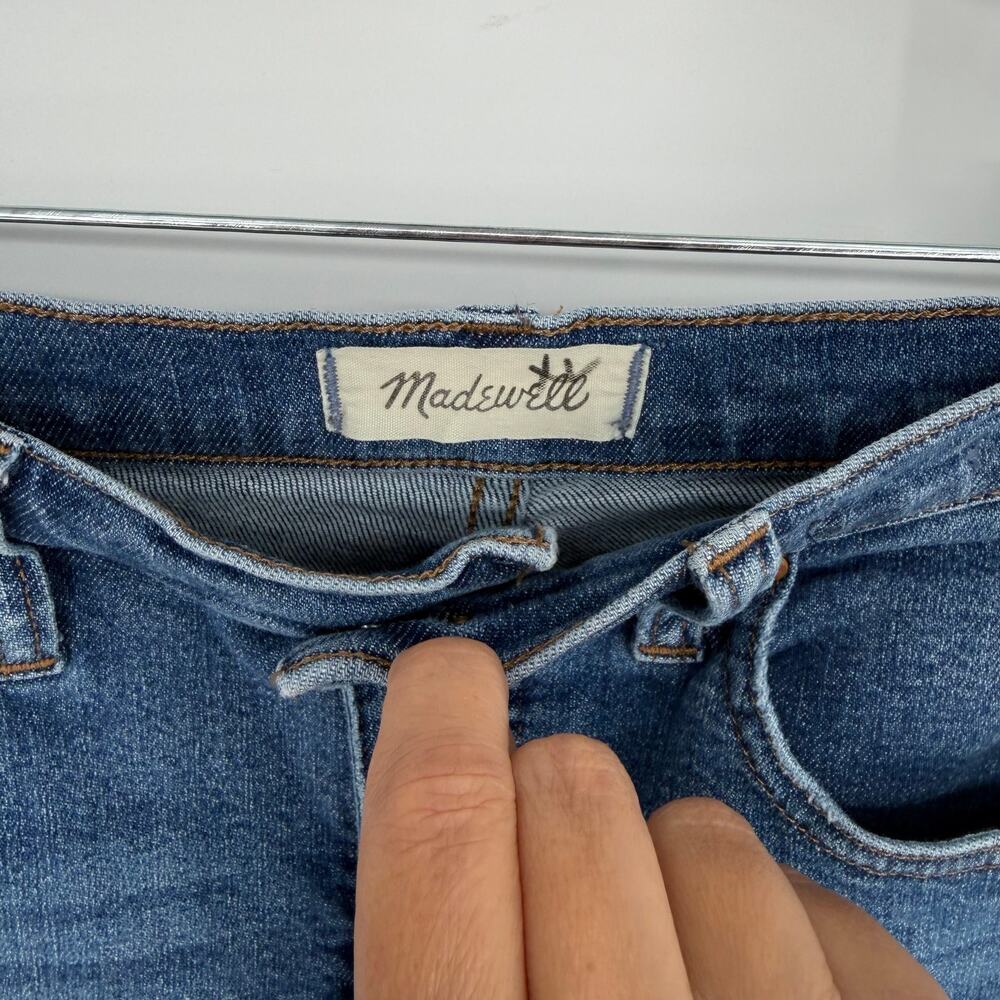 Madewell 10" High Rise Skinny Crop Jeans 27 Bradfield Wash Magic Pockets ND611 - Picture 6 of 12